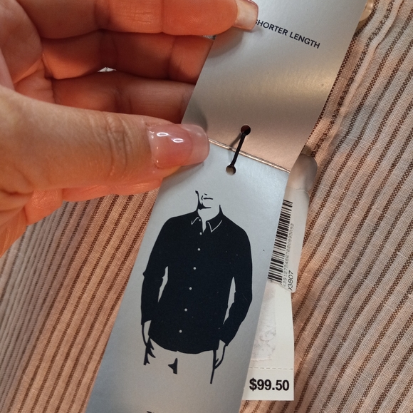 Perry Ellis Untucked 100% Linen 2XLT White Button-Down Shirt Business Casual New - Picture 10 of 16